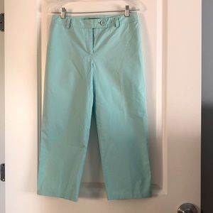 Cute teal capris from Ann Taylor